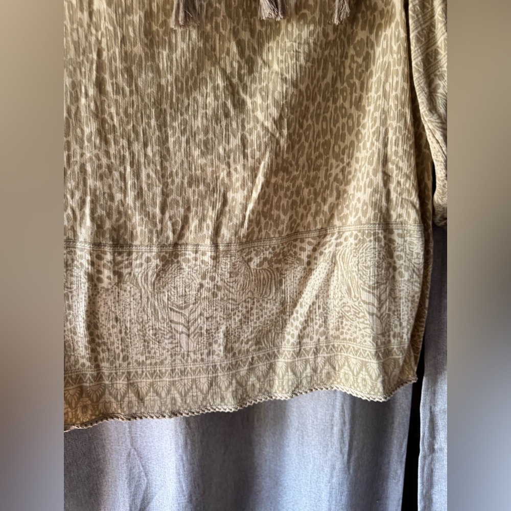Spell Wild Things Gold Patterned Tunic Dress - image 4